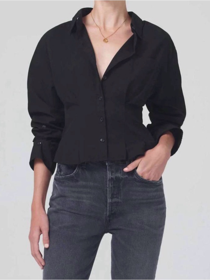 Nwt Citizens Of Humanity Francis Corset Back Shirt Sz M $228